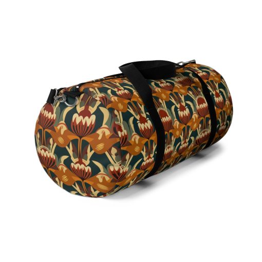 Mid-Century Modern Abstract Mushroom Design Duffel Bag – Take a trip back to the 60’s with this hippy inspired fairycore duffle