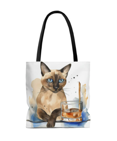 45127 101 400x480 - Retro "Time to Relax" Siamese Cat Tote Bag