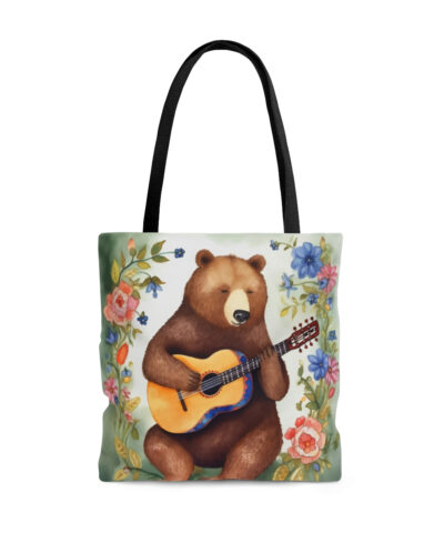 45127 12 400x480 - Bear Playing Guitar Rustic Folk Art Tote Bag - Cute Cottagecore Totebag Makes the Perfect Gift