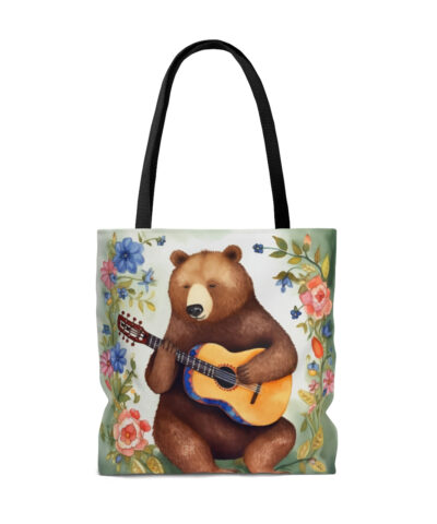 45127 13 400x480 - Bear Playing Guitar Rustic Folk Art Tote Bag - Cute Cottagecore Totebag Makes the Perfect Gift