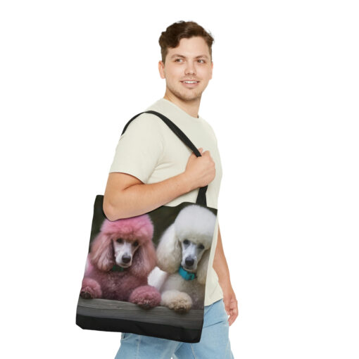 Pretty Pink Poodle Tote Bag