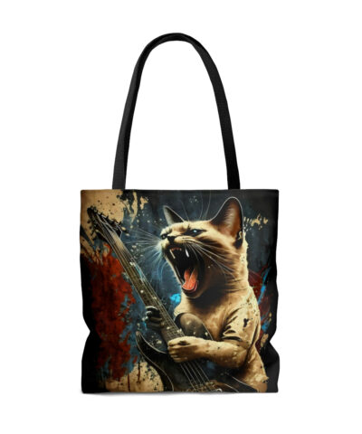 45127 85 400x480 - Siamese Cat Wailing on Guitar Tote Bag
