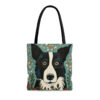 Border Collie Tote Bag - Cute Cottagecore Totebag Makes the Perfect Gift