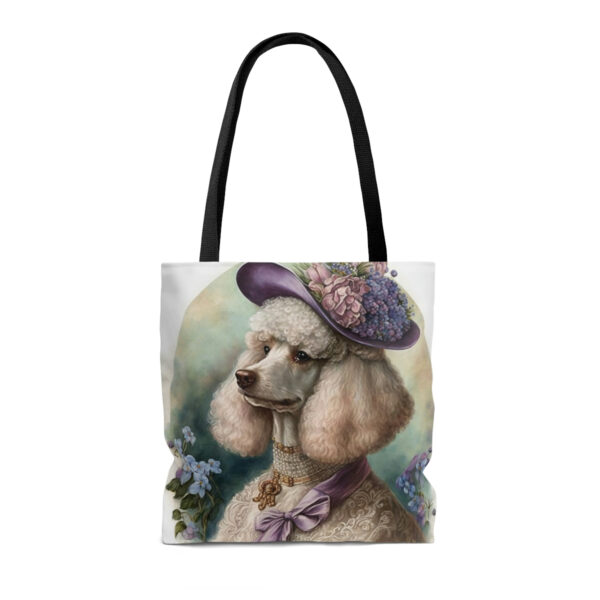 Victorian Watercolor Poodle Portrait Tote Bag