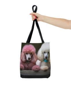 Pretty Pink Poodle Tote Bag