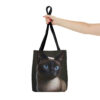 Siamese Cat Portrait Tote Bag