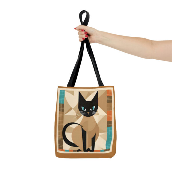 Mid-Century Modern Siamese Cat Tote Bag