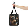 Chin chin! Siamese Cat Tote Bag