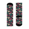 Lotus Flowers with Lily Pads Design Cushioned Crew Socks