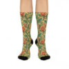 Vintage Victorian Floral Cushioned Crew Socks