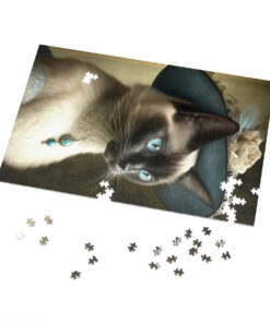 Vintage Victorian Siamese Cat Jigsaw Puzzle 500 and 1000 Piece I – a perfect gift for the Siamese Cat lover in your family