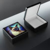 Acrylic Paint "Midnight" Siamese Cat Jewelry Box
