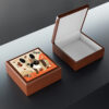 Mid-Century Modern Nature Loving French Bulldog Jewelry Keepsake Box