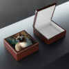 Siamese Cat in Garden Jewelry Box