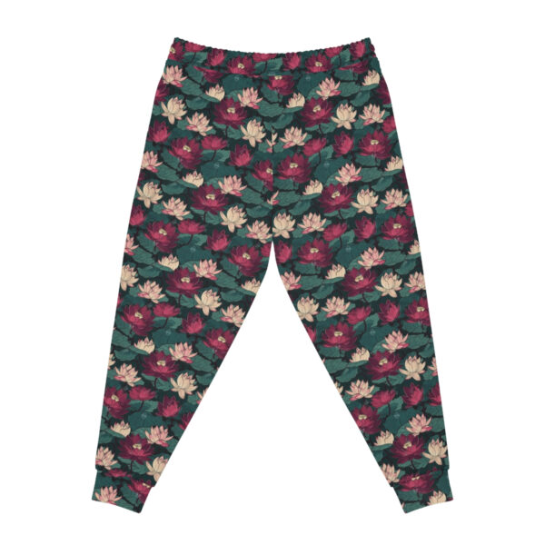 Lotus Flowers with Lily Pads Pattern Athletic Joggers