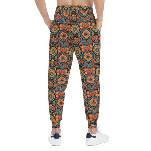 BOHO Hippy Abstract Floral Pattern Athletic Joggers