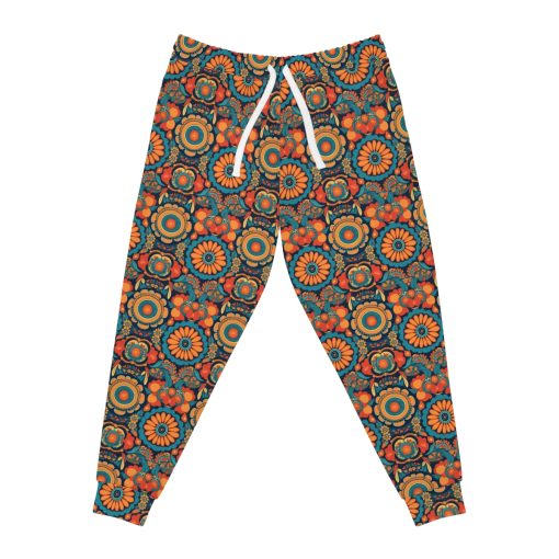 BOHO Hippy Abstract Floral Pattern Athletic Joggers