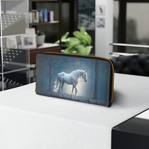 Moonshine Unicorn Zipper Wallet  | Cottagecore Mid-Century Modern Themed Purse
