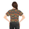 BOHO Floral Crop Tee - Cottagecore Vintage Flower Cropped T-Shirt REminiscent of the 60's Hippy Era