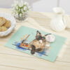 Watercolor "Time to Relax" Siamese Cat Cutting Board