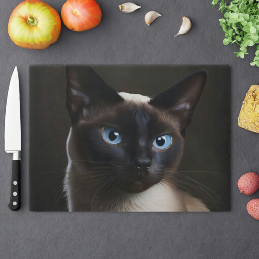 Siamese Cat Portrait Cutting Board