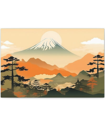 75757 14 400x480 - Japandi Ukiyo-e syle Mountain Scene | Canvas Gallery Wraps