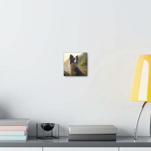 Noble Sheep Herder Border Collie Frame Canvas Gallery Wraps