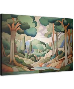 Art Deco Style Landscape | Canvas Gallery Wraps