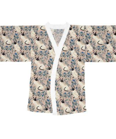 77572 2 400x480 - Japandi Siamese Cat Pattern Long Sleeve Kimono Robe