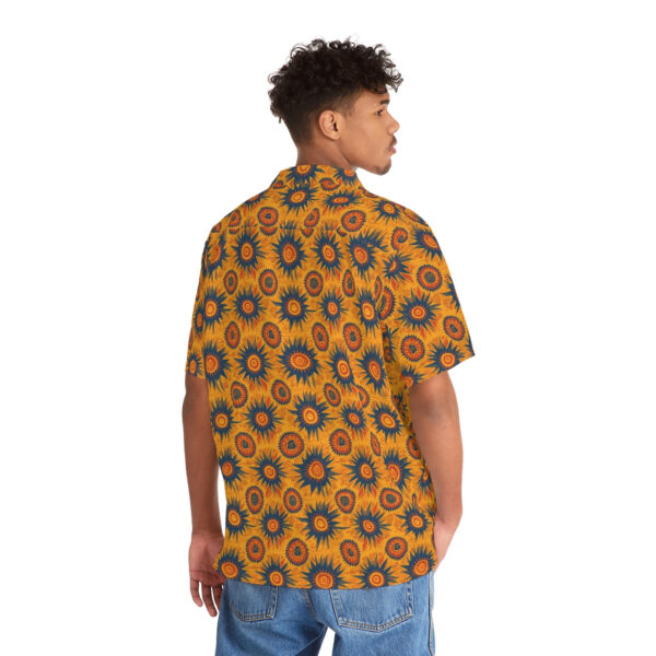 Folk Art Tarot Sun Pattern Men’s Hawaiian Shirt