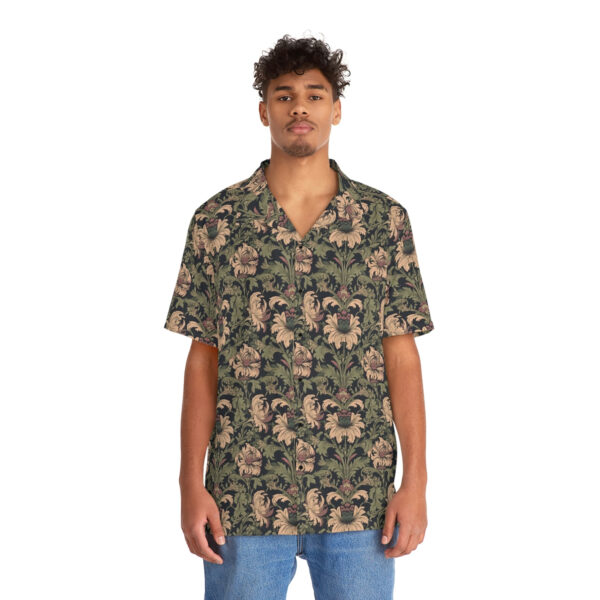 Vistorian Floral Pattern Men’s Hawaiian Shirt