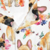 Watercolor French Bulldog Pattern Pattern Men's Hawaiian Shirt