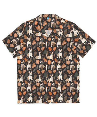 French Bulldog Pattern Men’s Hawaiian Shirt