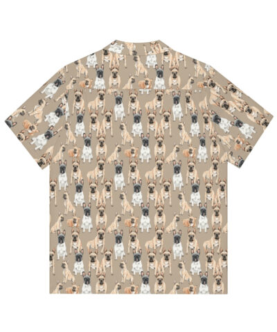 77591 148 400x480 - Mid-Century Modern French Bulldog Pattern Men's Hawaiian Shirt
