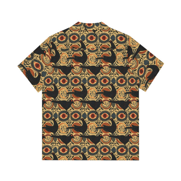 Raven Pattern Men’s Hawaiian Shirt