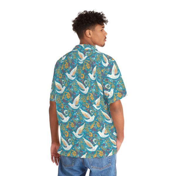 Peace Dove Pattern Pattern Men’s Hawaiian Shirt