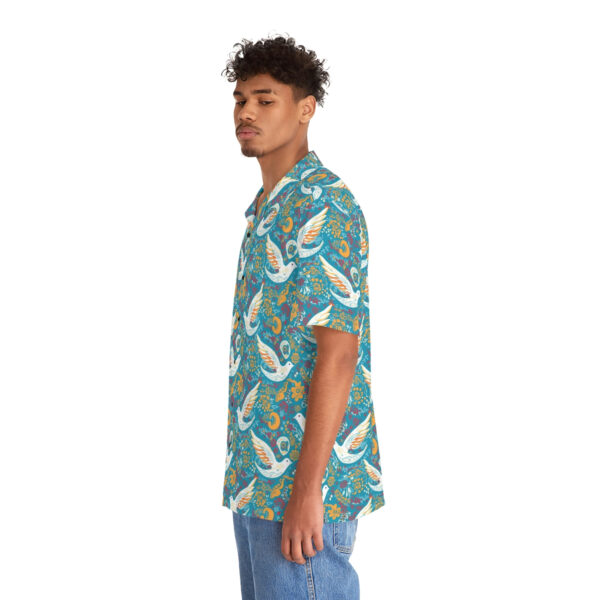 Peace Dove Pattern Pattern Men’s Hawaiian Shirt