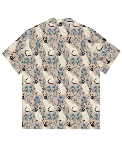 77591 92 400x480 - Siamese Cat Pattern Men's Hawaiian Shirt