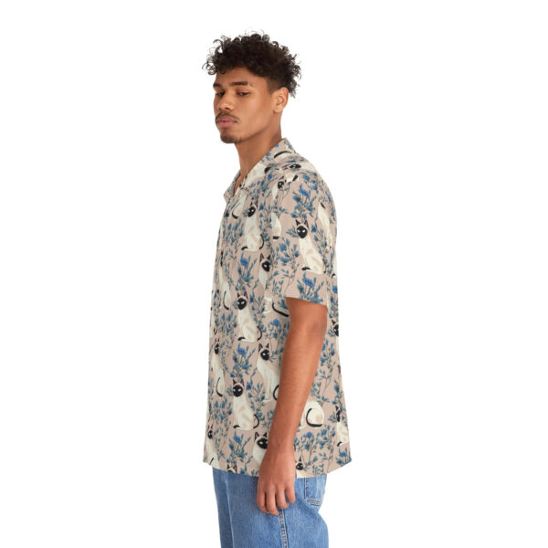 Siamese Cat Pattern Men’s Hawaiian Shirt