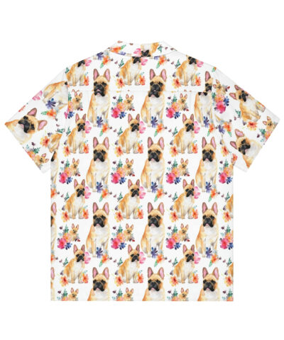 77592 8 400x480 - Watercolor French Bulldog Pattern Pattern Men's Hawaiian Shirt