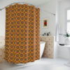 Folk Art Sun Polyester Shower Curtain