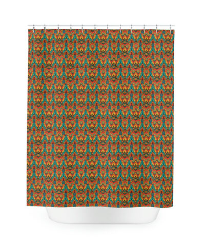 77933 28 400x480 - Floral Sanganeri Print Polyester Shower Curtain
