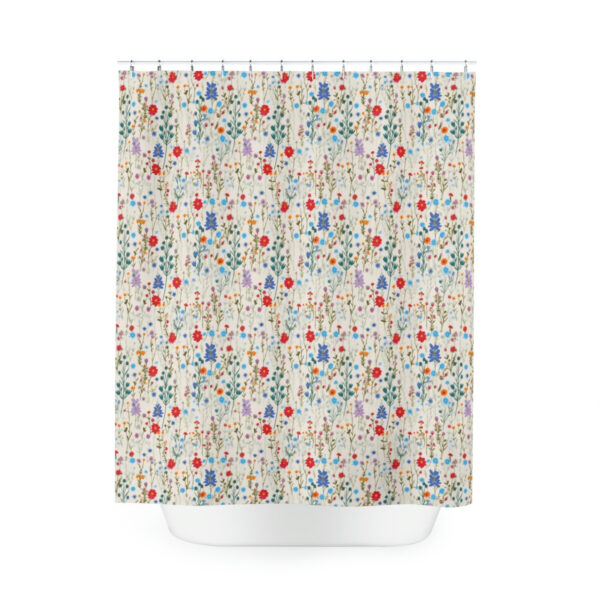 Dried Wildflowers Art Print Polyester Shower Curtain