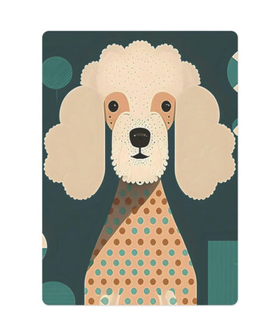 Mid-Century Modern Poodle Poker Cards