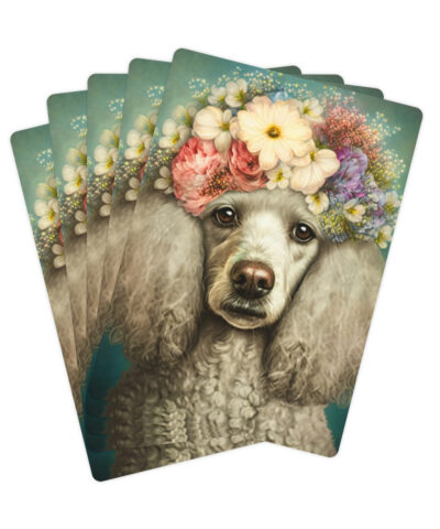 87236 16 400x480 - Vintage Victorian Poodle Poker Cards