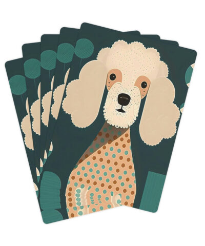 87236 400x480 - Mid-Century Modern Poodle Poker Cards