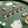 Mid-Century Modern Border Collie Poker Cards