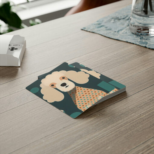 Mid-Century Modern Poodle Poker Cards