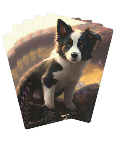 87236 64 400x480 - Border Collie Puppy Poker Cards