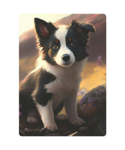 Border Collie Puppy Poker Cards